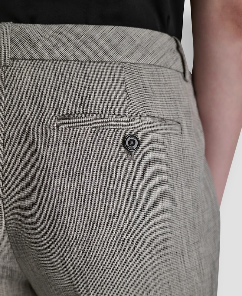 Dkny Petite Crosshatch Modern Fit Pants
