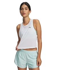 Under Armour Women's Tech Sport Mesh Crop Sleeveless Tank Top