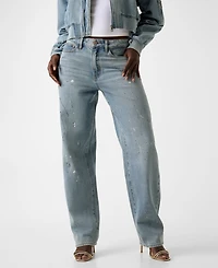 Guess Women's Relaxed Barrel High-Rise Jeans