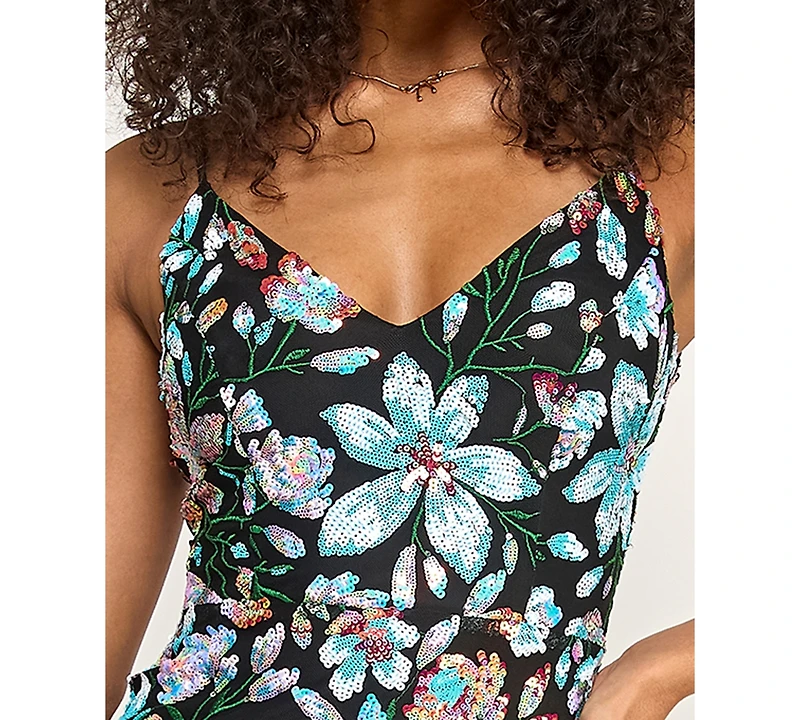 Katia Rae Juniors' Lace-Up Back Short Dress