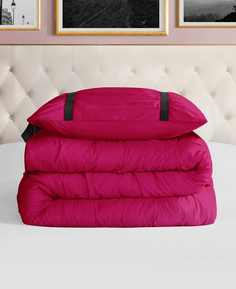 Juicy Couture Amelie Velvet Bows Ruched 2-Pc. Comforter Set, Twin/Twin Xl