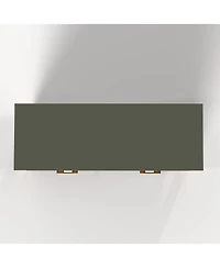 Streamdale 6-Drawer Dresser with Metal Handles & Solid Wood Legs