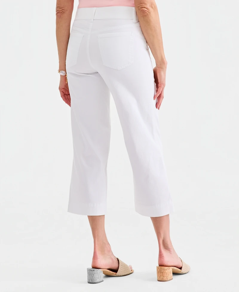 Style & Co Women's High Rise Pull-On Cropped Jeans