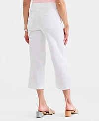 Style & Co Women's High Rise Pull-On Cropped Jeans