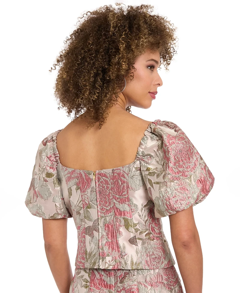 Muse Women's Bubble-Sleeve Bustier Top