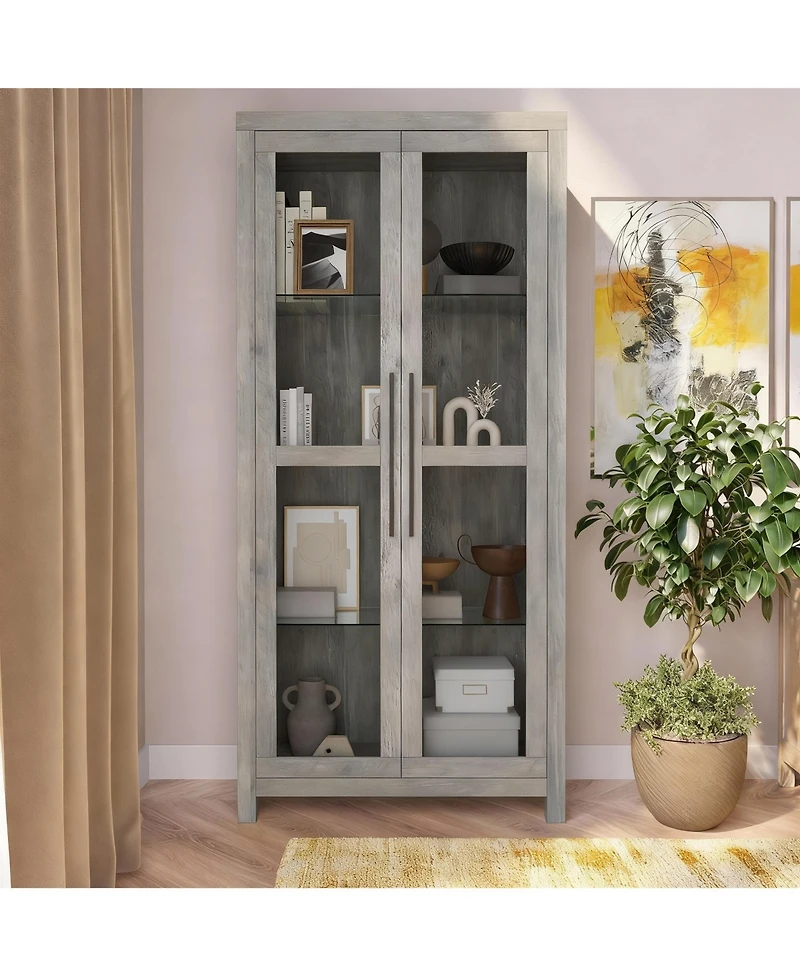 Yigii Tempered Glass Display Cabinet