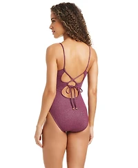 Bar Iii Rib & Shine Over-The-Shoulder Monokini, Macy's Exclusive