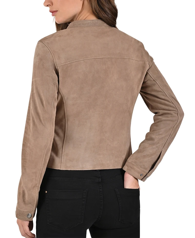 Frye Women's Biker Goat Suede Jacket