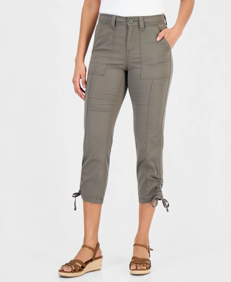 Style & Co Women's Mid Rise Tie-Hem Ankle Pants, Exclusively at Macy's