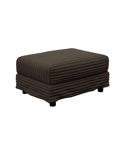 Streamdale Furniture Plush Corduroy Ottoman for Sofas - Camel
