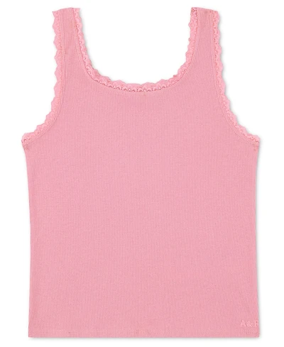 abercrombie kids Girls' Lace-Trim Sleeveless Tank Top