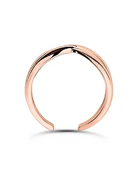 Giani Bernini Polish Infinity Sign Adjustable Toe Ring. 18KT Rose Gold over Sterling Silver. Created for Macy's.