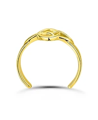 Giani Bernini Celtic Sign Adjustable Toe Ring. 18kt Gold over Sterling Silver. Created for Macy's.