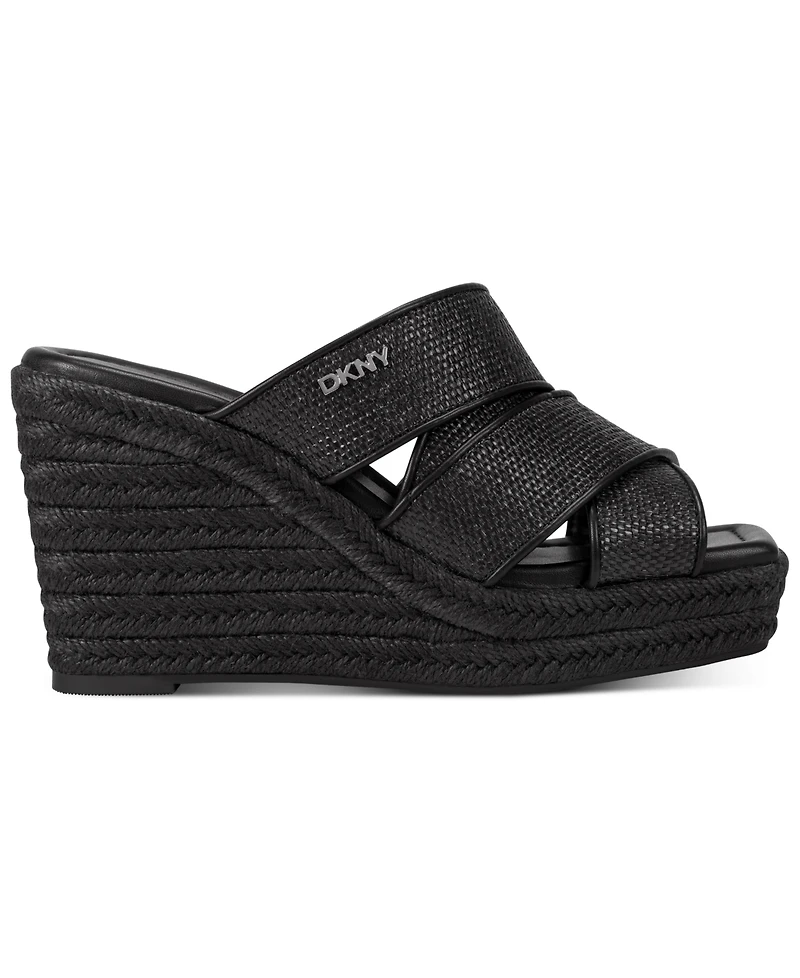 Dkny Women's Cresson Slip-On Wedge Sandals
