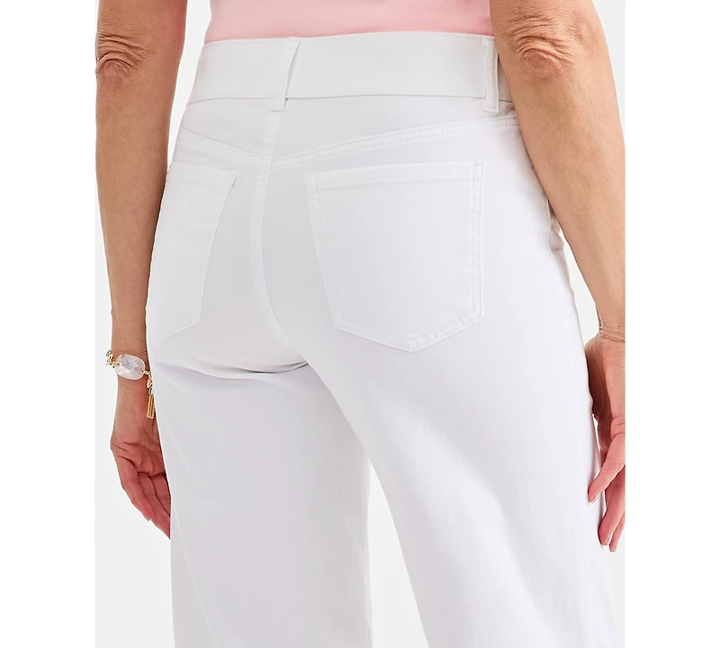 Style & Co Women's High Rise Pull-On Cropped Jeans