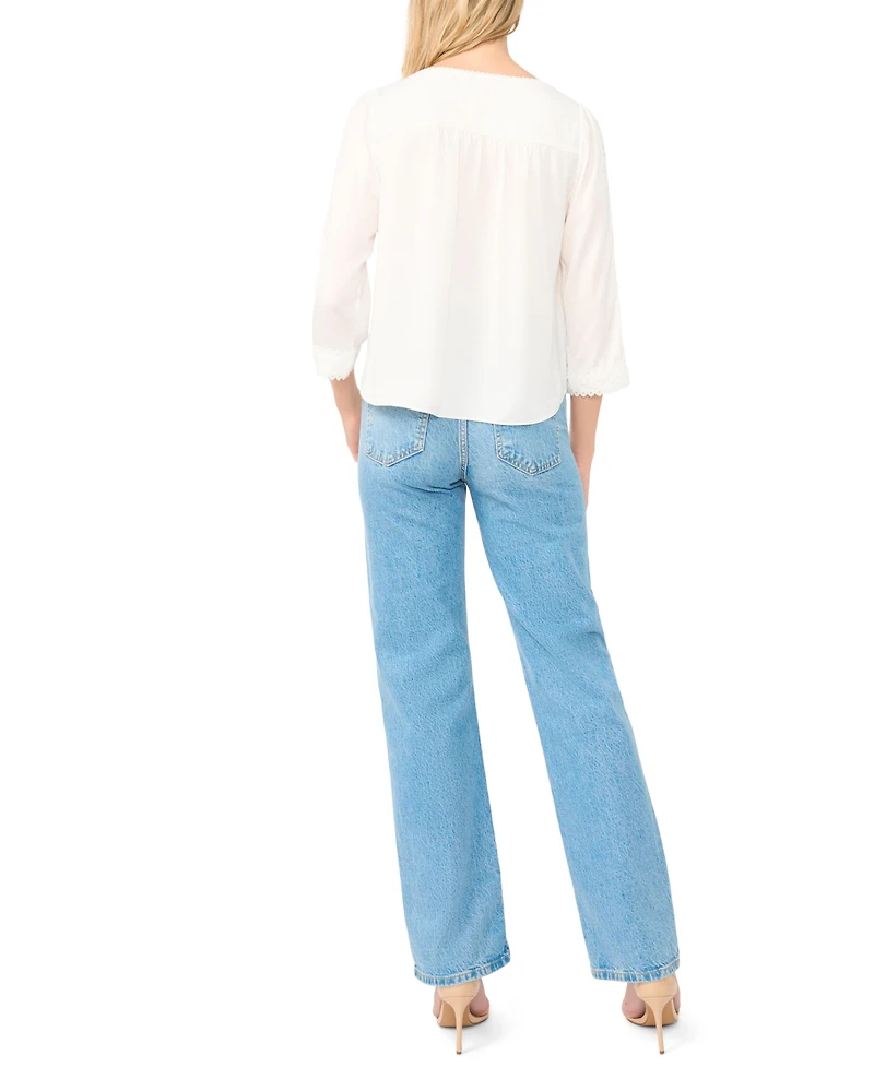 Vince Camuto Women's Square Neck Blouse