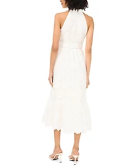Vince Camuto Women's Collared Neck Midi Dress