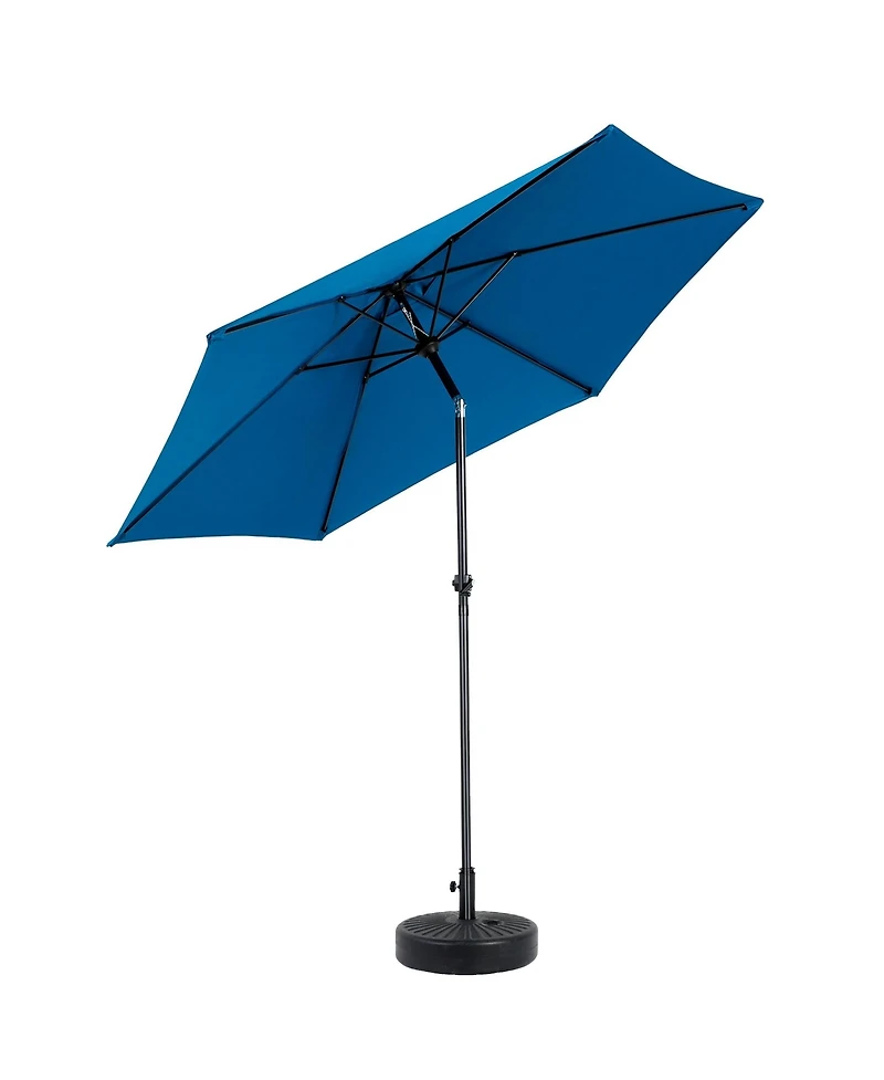 Clihome 9FT Outdoor Patio Umbrella Table with Push Button Tilt and Crank