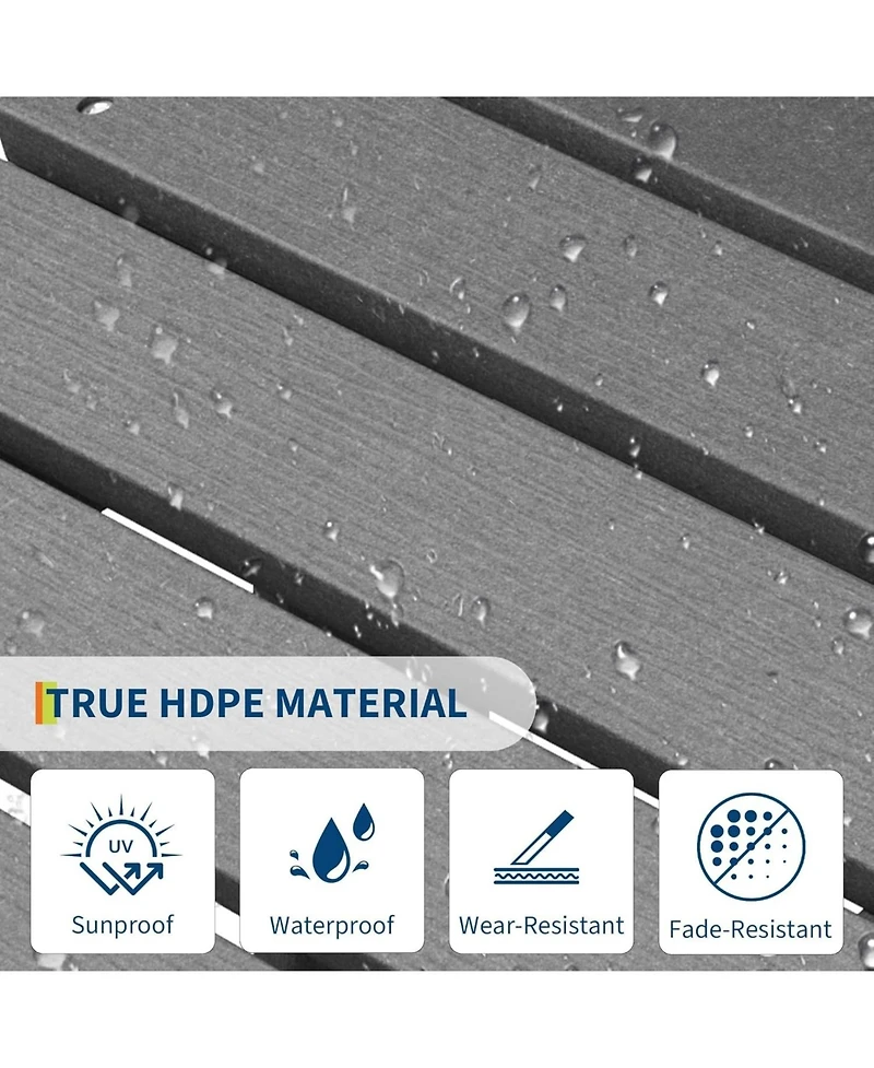 gaomon Hdpe Adirondack Ottoman Foot Rest