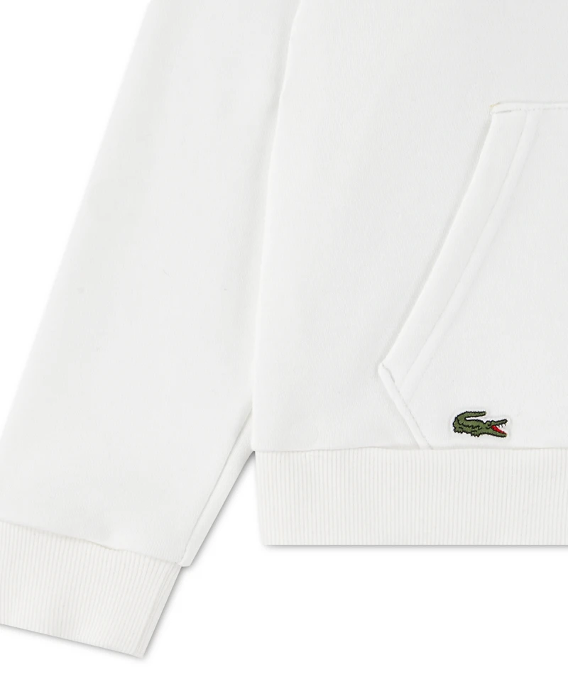 Lacoste Boys' 10-16 Chain Stitch Pull-On Hoodie