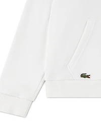 Lacoste Boys' 10-16 Chain Stitch Pull-On Hoodie
