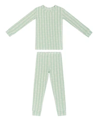 Motette Little Girls Mint Meadows Pajama Set