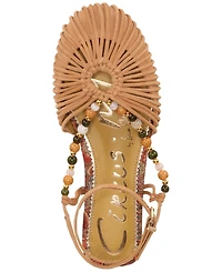 Circus Ny by Sam Edelman Women's Kassie Caged Ankle Strap Flat Sandals