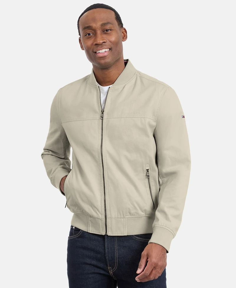 Tommy Hilfiger Men's Collared Bomber Jacket
