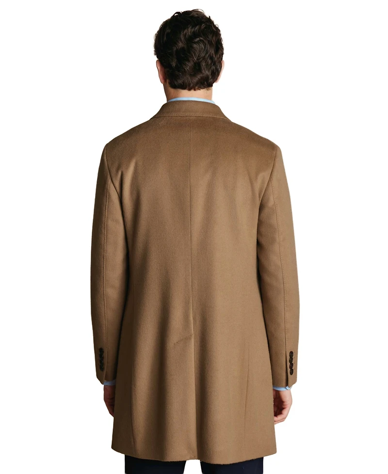Charles Tyrwhitt Men's Regular-Fit Overcoat