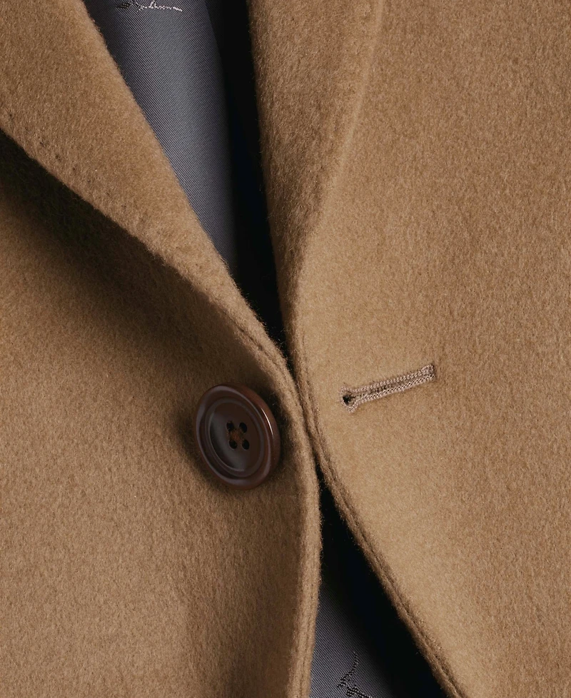Charles Tyrwhitt Men's Regular-Fit Overcoat