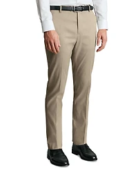 Charles Tyrwhitt Men's Slim-Fit Smart Texture Trousers Pants