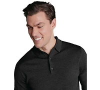 Charles Tyrwhitt Men's Merino Wool Polo Sweater