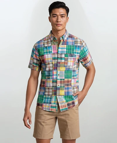 Vintage 1946 Men's Patch Detail Button-Down Shirt