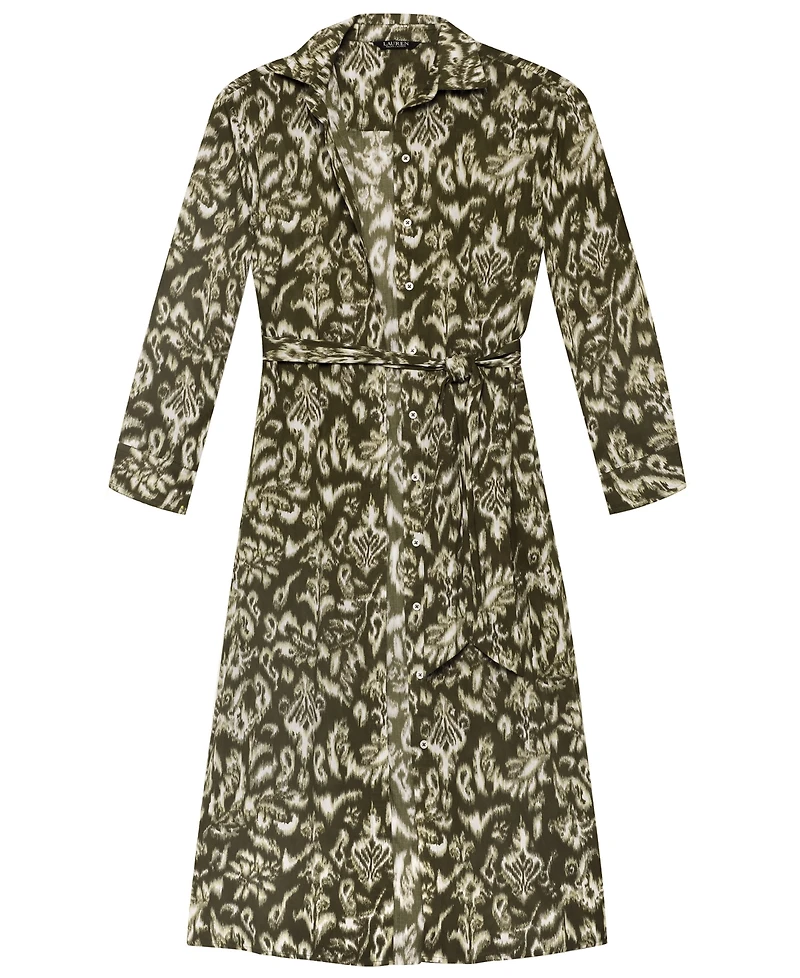 Lauren Ralph Women's Midi Shirt Dress Cover-Up