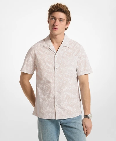 Michael Kors Men's Camp Floral Print Shirt