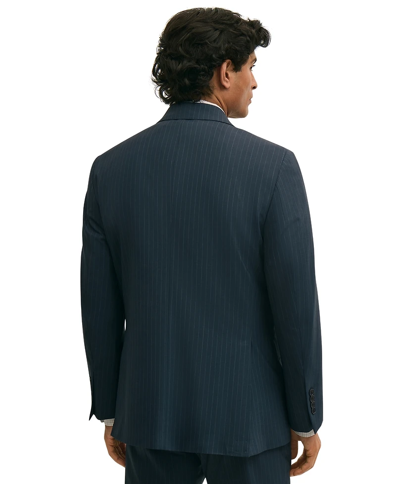 B by Brooks Brothers Men's Pinstripe Double-Breasted Suit Jacket