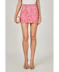 endless rose Women's Floral sequins mini Skirt