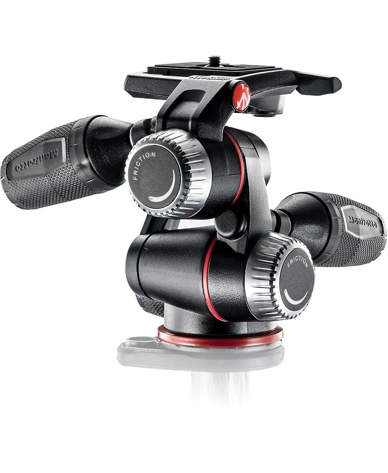 Manfrotto X-pro 3-Way Tripod Head, for Camera Tripods, Fluid Ball Head, Camera Stabilizer, Photography Accessories