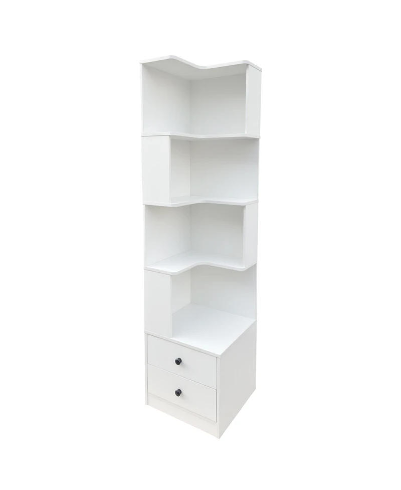 Rainsken 4 Tier Corner Bookshelf