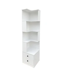 Rainsken 4 Tier Corner Bookshelf
