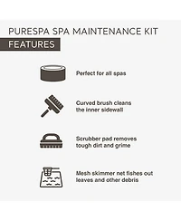 Intex PureSpa Hot Tub Maintenance Accessory Kit with Brush, Skimmer and Scrubber