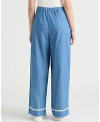 Nvlt Women's Wide Leg Trousers with Double Pleats