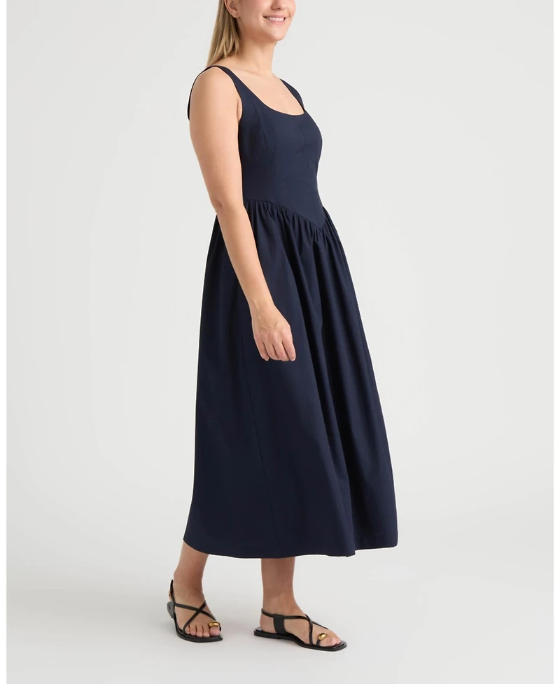 Ellen Tracy Women's Poplin Bustier Dress