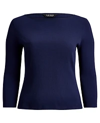 Lauren Ralph Plus Boat Neck Top