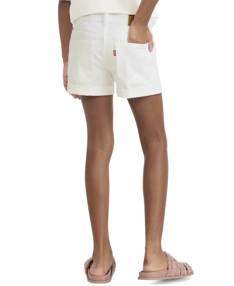 Levi's Girls' 7-16 Embroidered High-Rise Crochet Applique Shorts