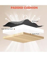 Homcom Massage Office Chair with Heat Reclining Function