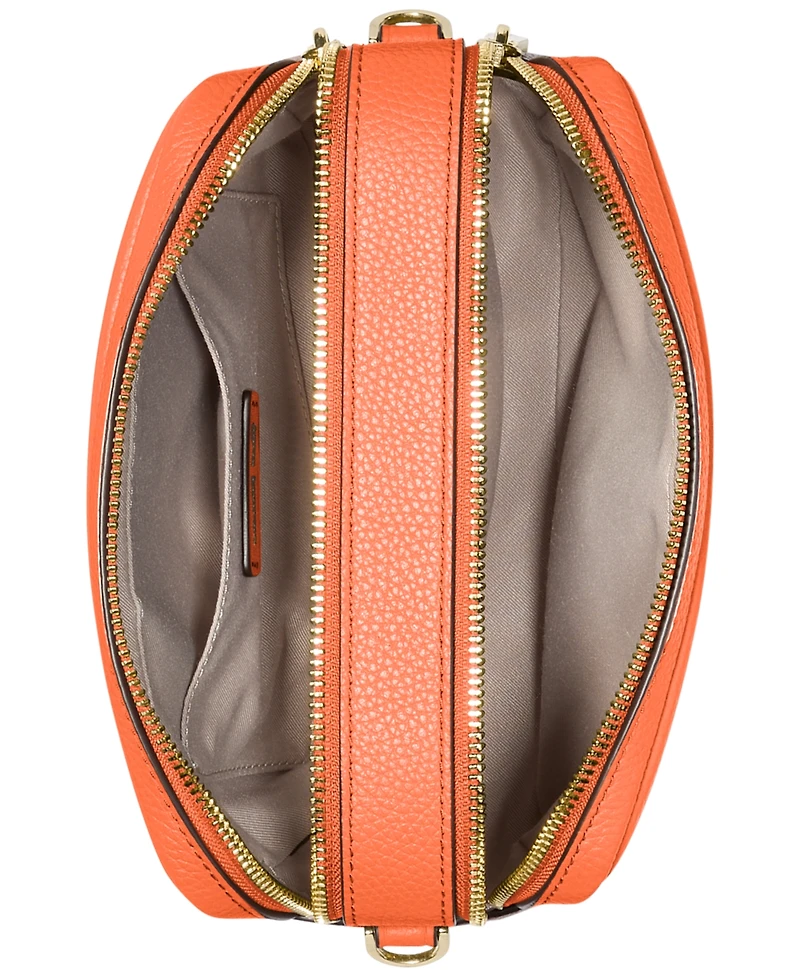 Michael Kors Bryant Medium Leather Double Zip Chain Camera Crossbody