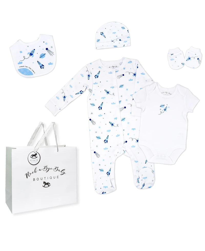 3 Stories Trading Baby Boys' First Years Baby Shower Gift Crate, 38-Piece Set