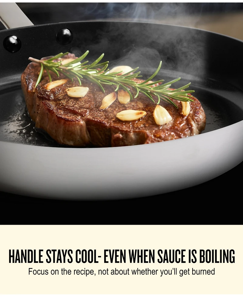 Alva Maestro Nonstick Stainless Steel Frying Pan – 5-Ply