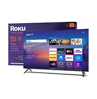 Roku 55" Select Series 4K Uhd Smart Tv Hdr, Dolby Audio, Voice Remote, Hdmi Cable, Cps 1-Year Protection Plan+Streaming kit-55R4C5KIT1